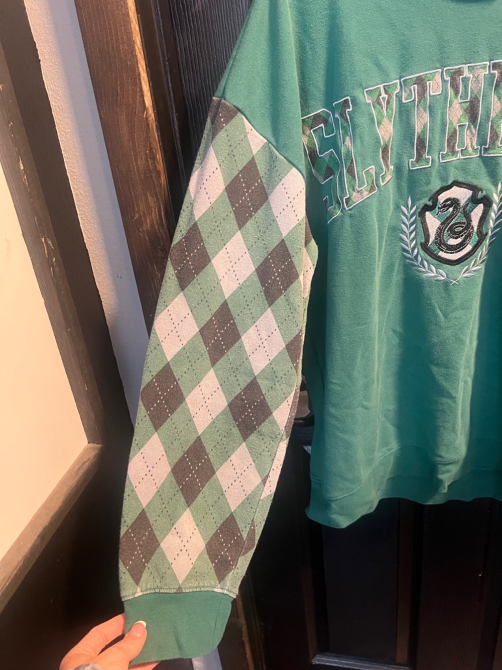 Slytherin Green Crewneck Sweater - Picture 4 of 6
